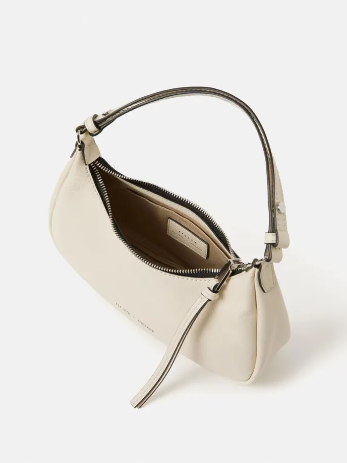 Crescent Bag Small Off White Women Jigsaw Leather