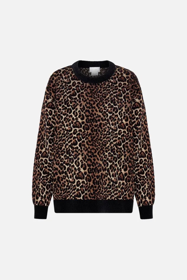 CREW NECK OVERSIZED KNIT AMSTERGLAM Amsterglam Womens Camilla Knitwear