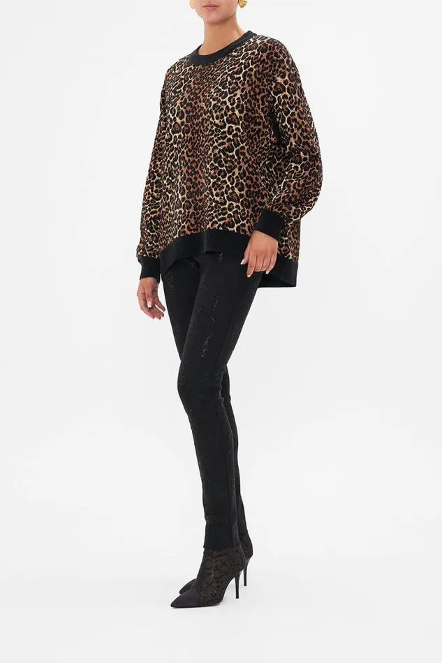 CREW NECK OVERSIZED KNIT AMSTERGLAM Amsterglam Womens Camilla Knitwear