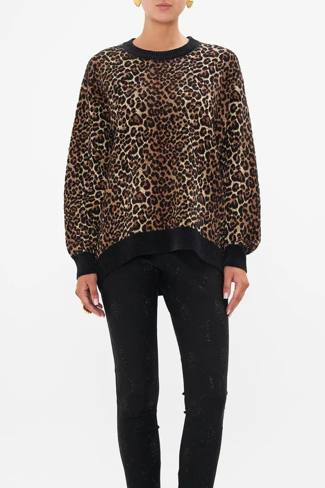 CREW NECK OVERSIZED KNIT AMSTERGLAM Amsterglam Womens Camilla Knitwear