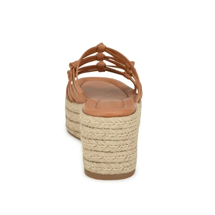Cristy Espadrille Wedge Sandals Light Brown Women Nine West Sandals