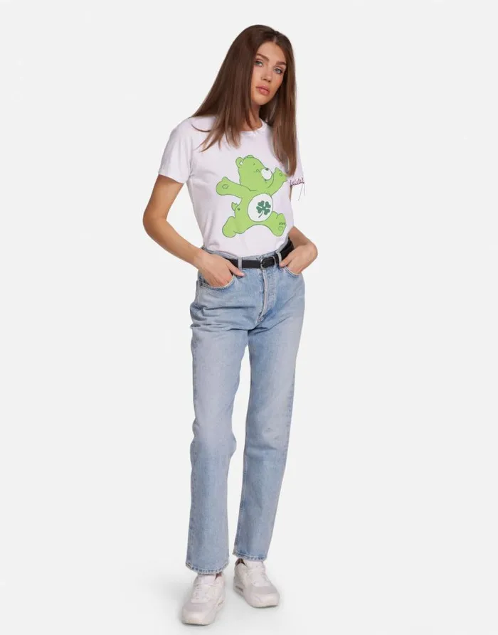 Croft Good Luck Bear White Women Lauren Moshi Short Sleeve