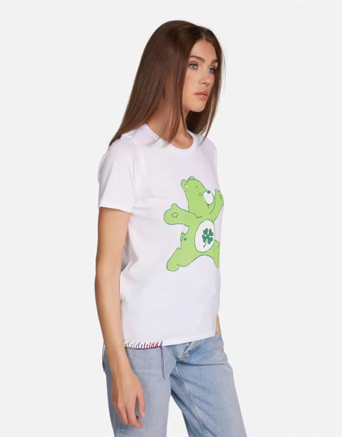 Croft Good Luck Bear White Women Lauren Moshi Short Sleeve