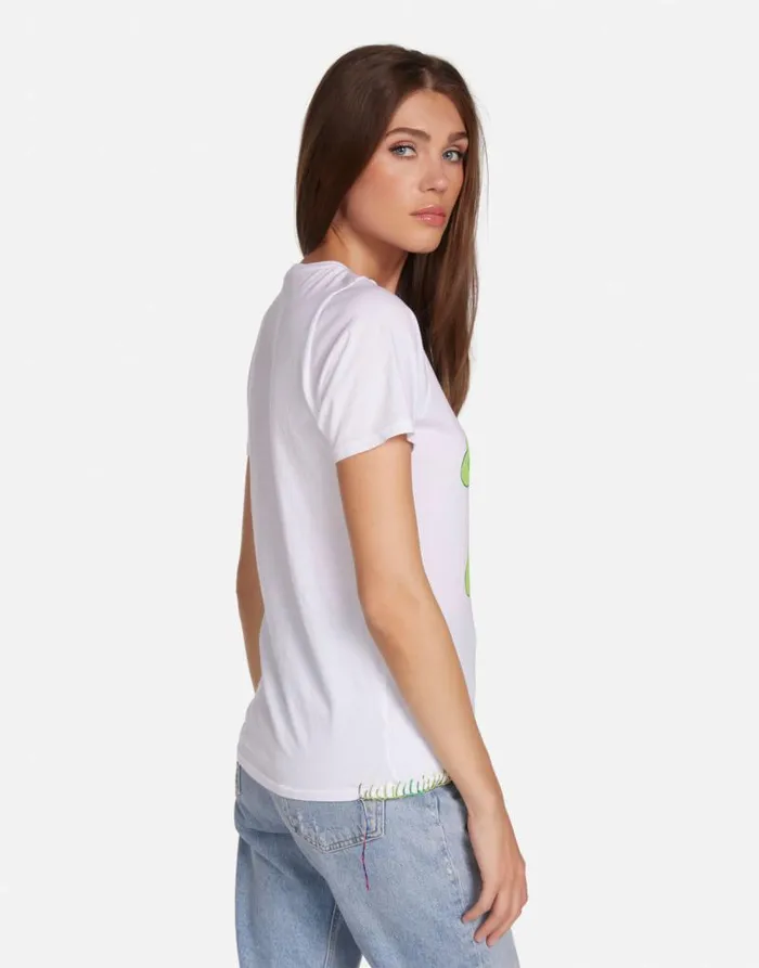 Croft Good Luck Bear White Women Lauren Moshi Short Sleeve