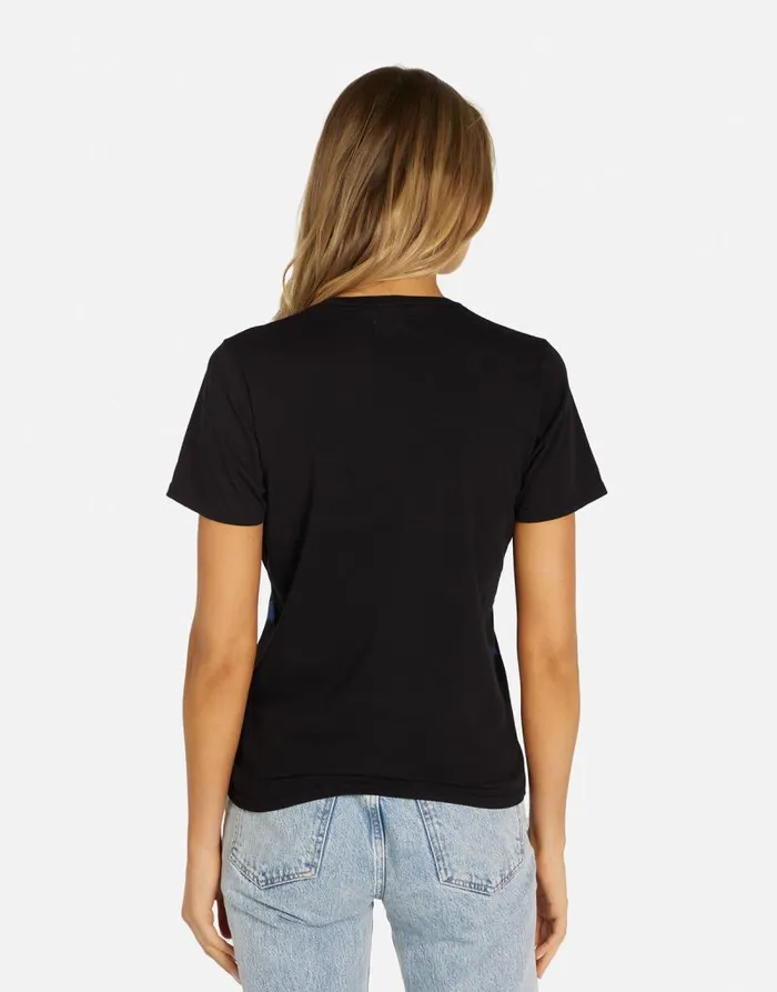 Croft Mini Butterflies Black Women Lauren Moshi Short Sleeve