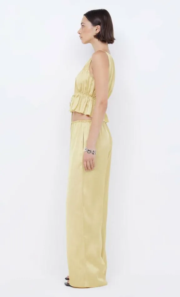 Cropped Shop Bec Bridge Delphi Gathered Top Citrus
