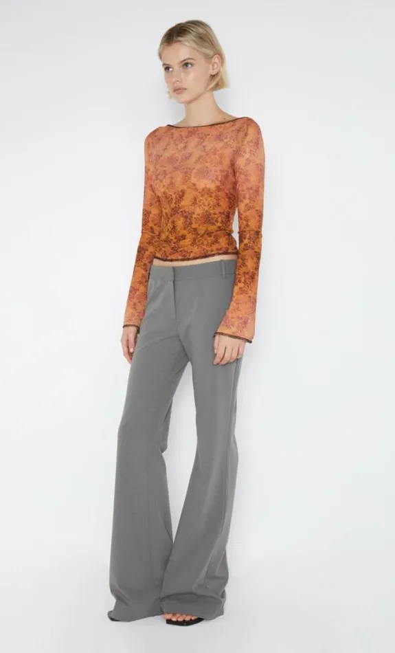 Cropped Shop Bec Bridge Fleur De Lis Long Sleeve Top Fleur