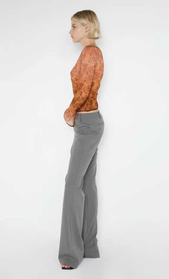 Cropped Shop Bec Bridge Fleur De Lis Long Sleeve Top Fleur