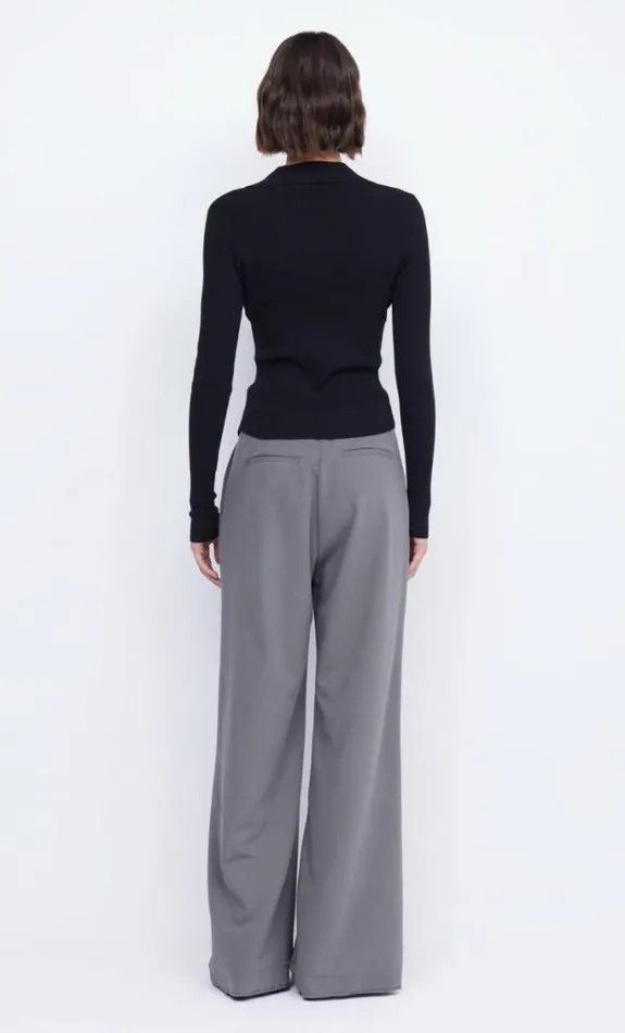 Cropped Shop Bec Bridge Imrie Zip Knit Cardigan Black