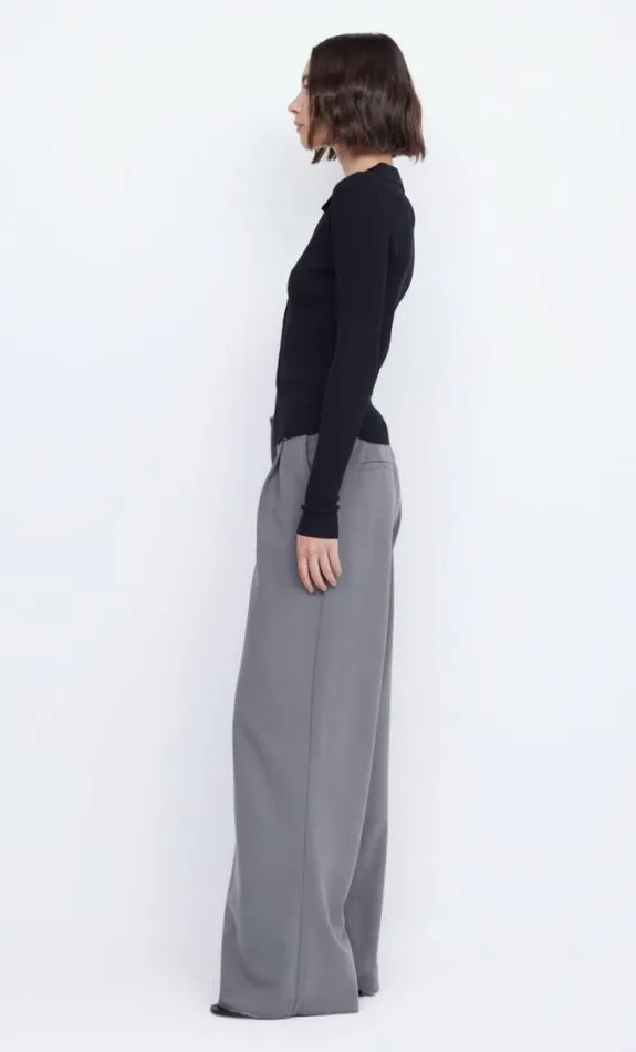 Cropped Shop Bec Bridge Imrie Zip Knit Cardigan Black