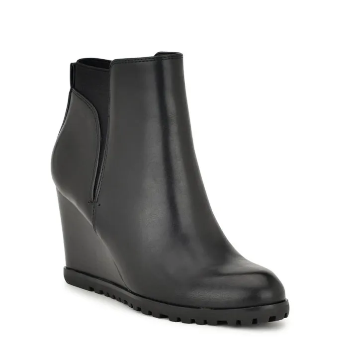 Curtis Wedge Booties Black Women Nine West Boots and Booties Curtis Wedge Booties Black Women Nine West Boots and Booties