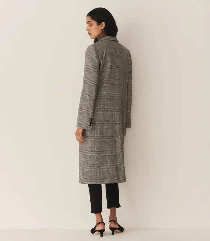 DEN Coats and Jackets Women Bellingham Coat Wickham Houndstooth Plaid