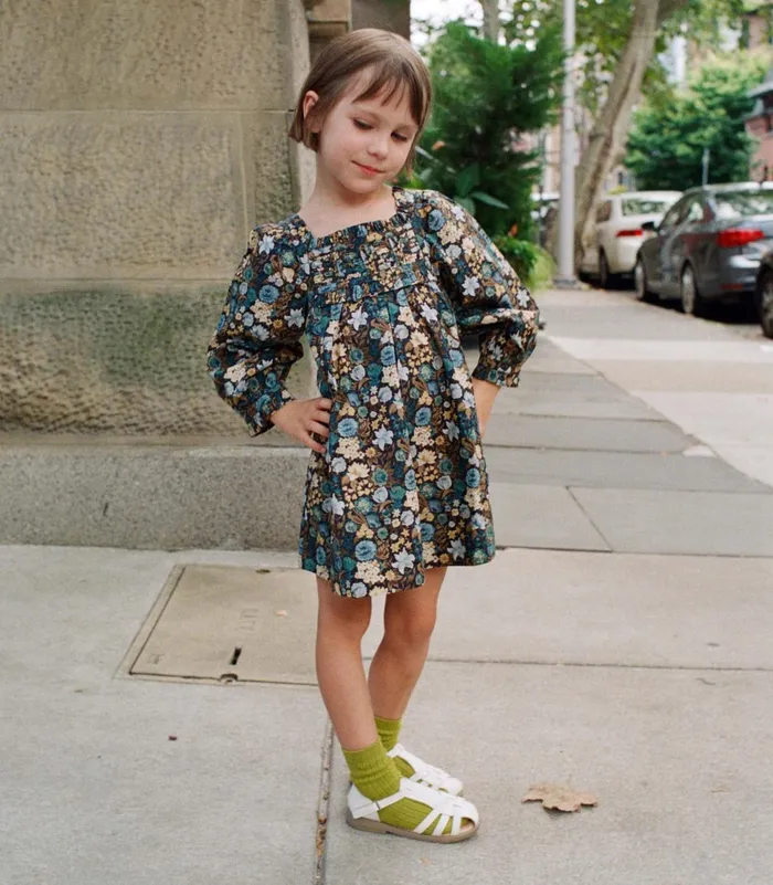 DEN Dresses Women Little Acton Dress Bleu Arbor Floral