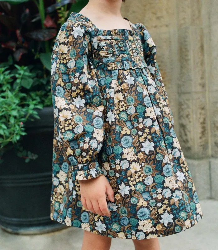 DEN Dresses Women Little Acton Dress Bleu Arbor Floral