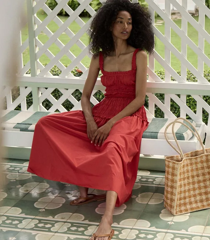 DEN Dresses Women Marianne Dress Scarlet DEN Dresses Women Marianne Dress Scarlet