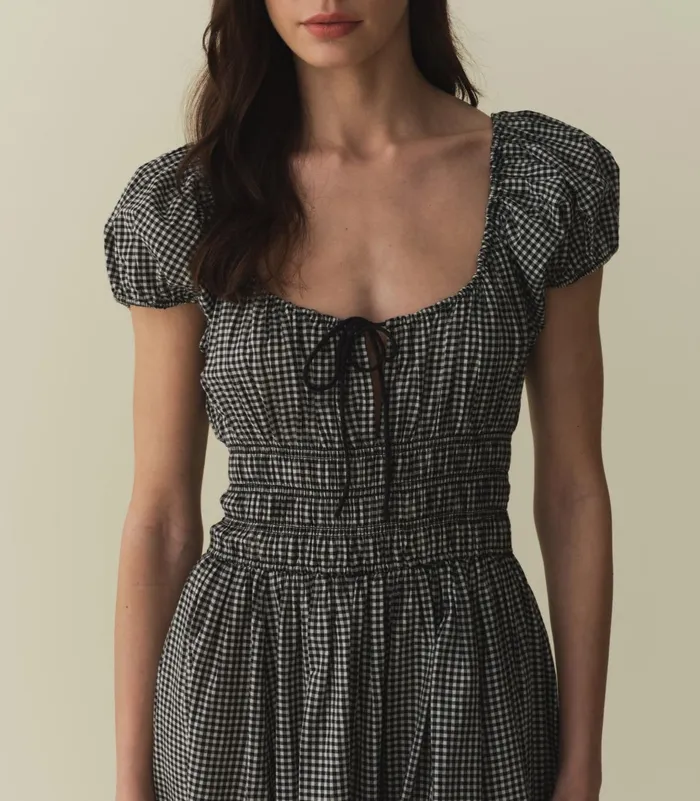 DEN Dresses Women Quinn Dress La Maddalena Gingham