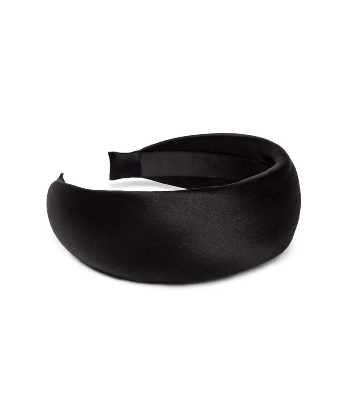 DEN Hair Accessories Women Sestri Headband Black Satin DEN Hair Accessories Women Sestri Headband Black Satin