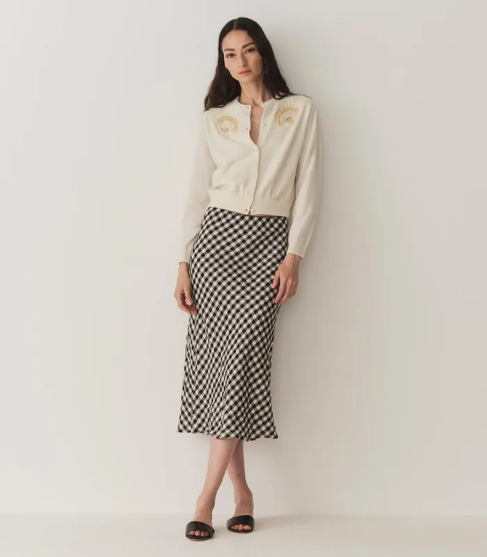 DEN Knitwear Women Andrina Cardigan Eggshell DEN Knitwear Women Andrina Cardigan Eggshell