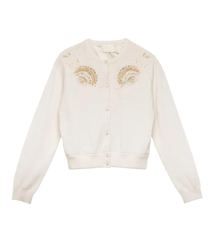DEN Knitwear Women Andrina Cardigan Eggshell DEN Knitwear Women Andrina Cardigan Eggshell