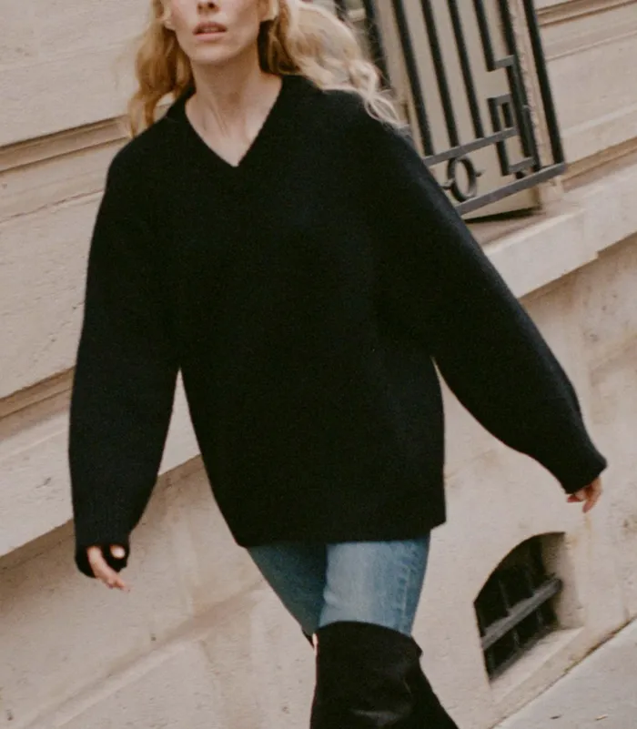 DEN Knitwear Women Merit Sweater Black