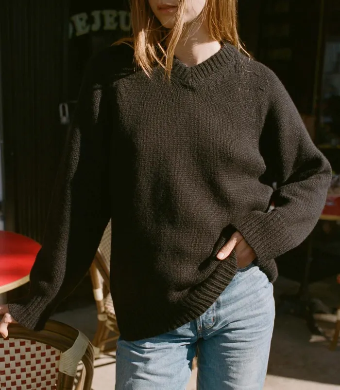 DEN Knitwear Women Merit Sweater Black