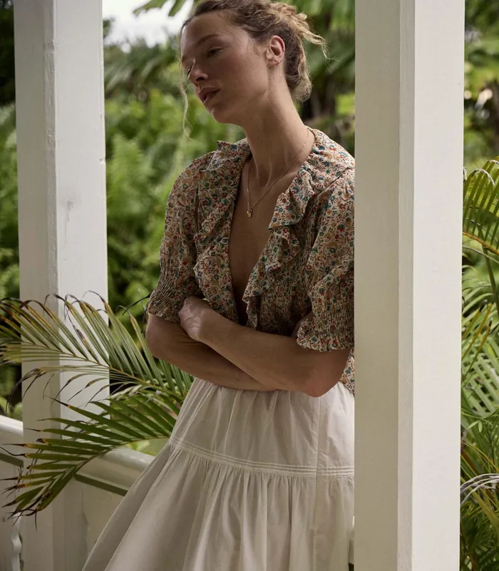 DEN Tops Women Henri Top Wild Clover Floral