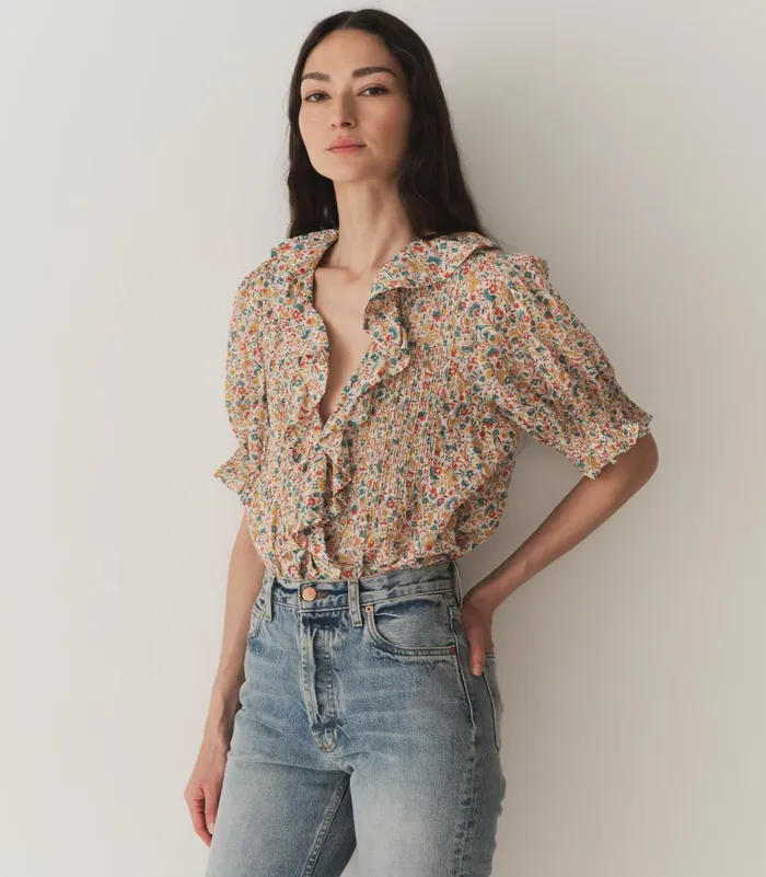 DEN Tops Women Henri Top Wild Clover Floral