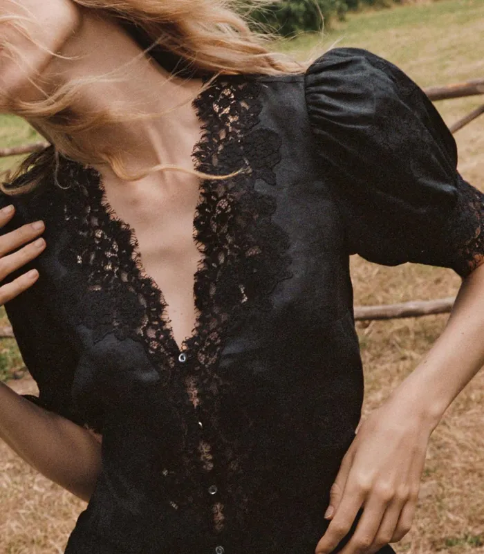 DEN Tops Women Idella Top Black DEN Tops Women Idella Top Black