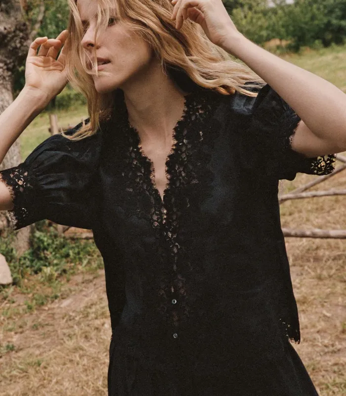 DEN Tops Women Idella Top Black DEN Tops Women Idella Top Black