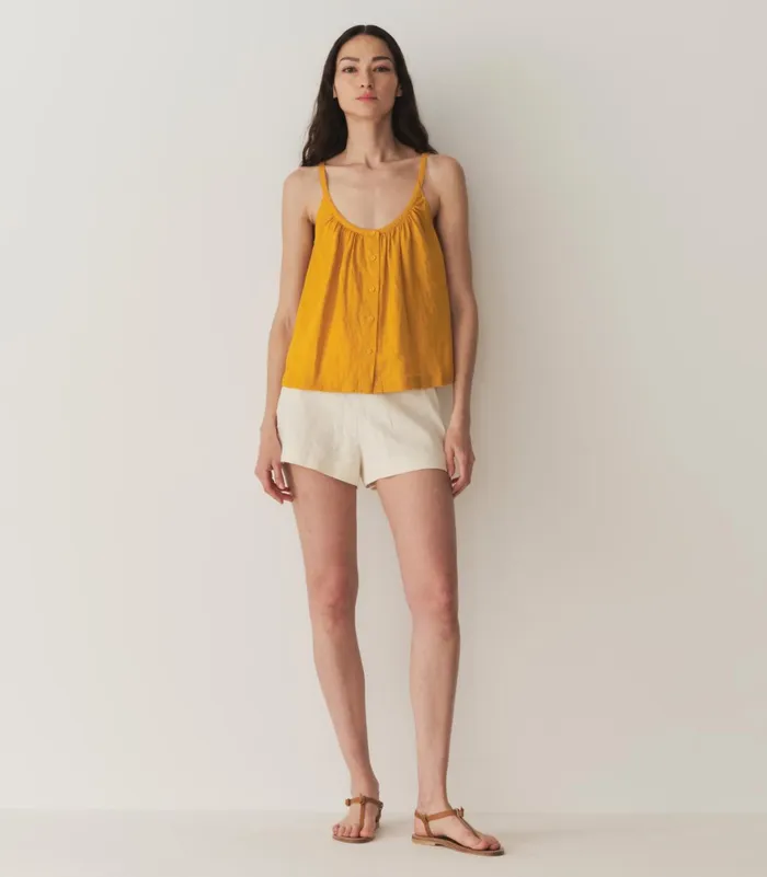 DEN Tops Women Nalina Linen Top Sunflower DEN Tops Women Nalina Linen Top Sunflower