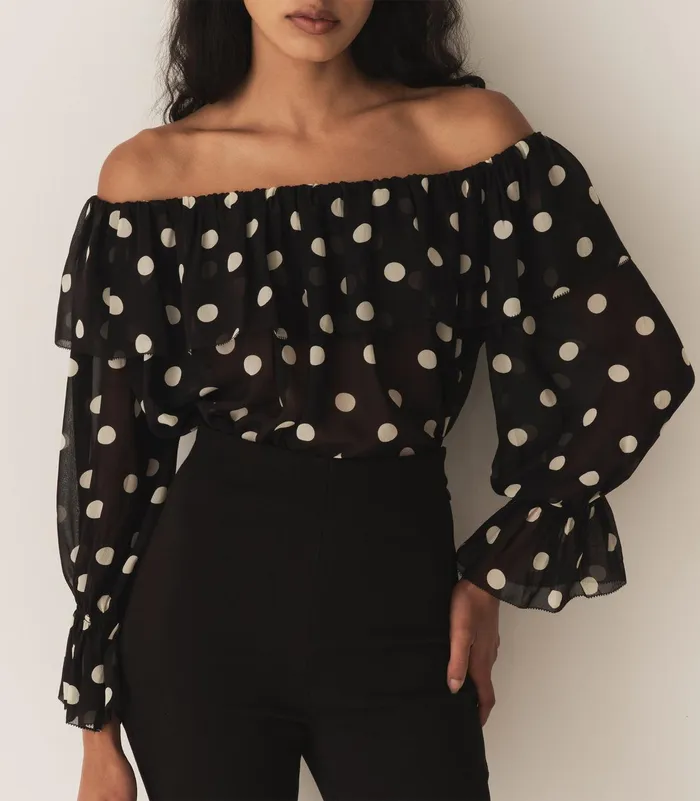 DEN Tops Women Vivian Top Solstice Sky Dot DEN Tops Women Vivian Top Solstice Sky Dot