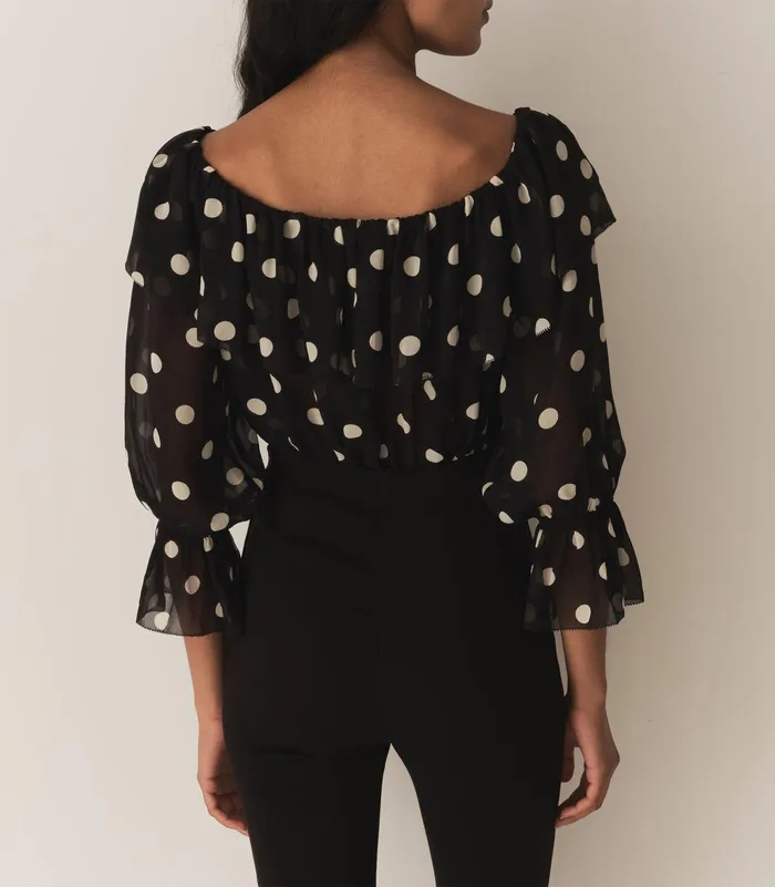 DEN Tops Women Vivian Top Solstice Sky Dot DEN Tops Women Vivian Top Solstice Sky Dot
