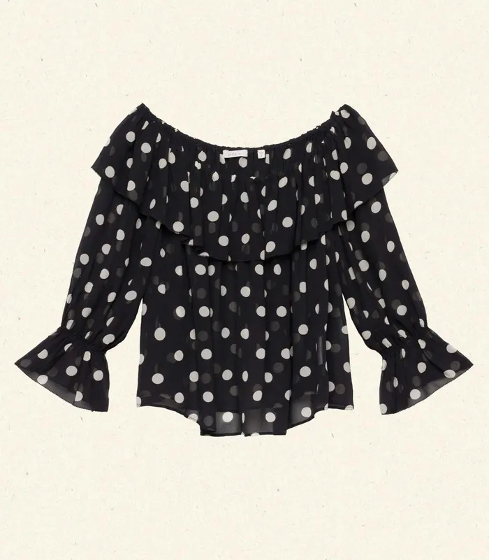 DEN Tops Women Vivian Top Solstice Sky Dot DEN Tops Women Vivian Top Solstice Sky Dot