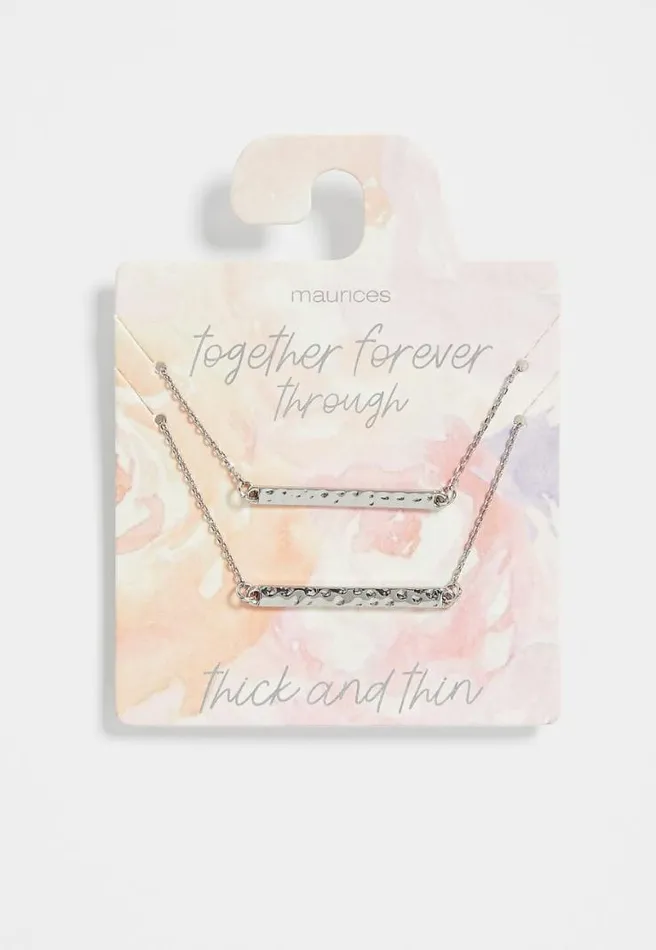 Dainty Bar Necklace Set Women Maurices Jewelry