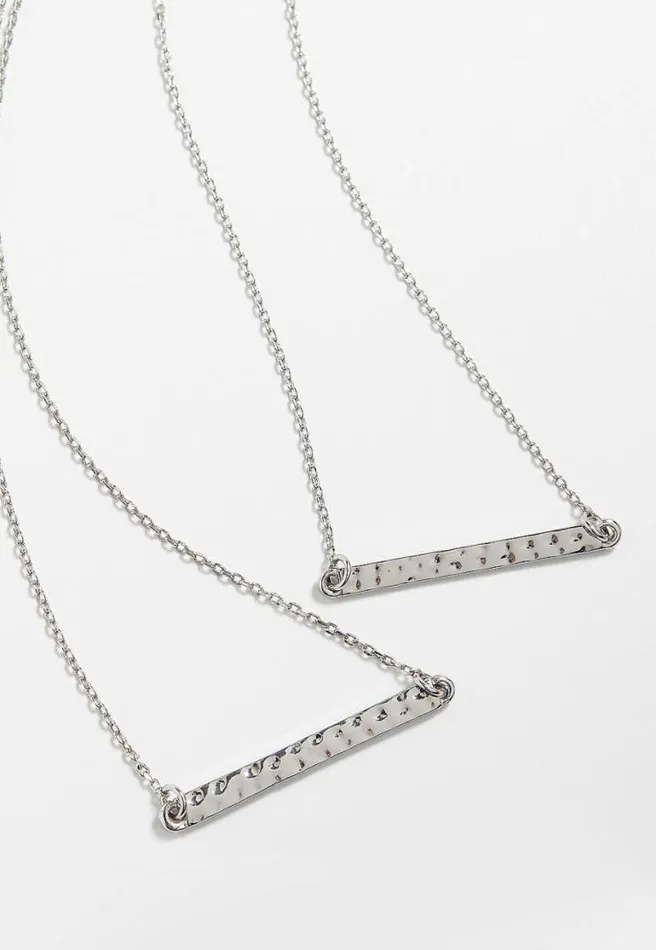 Dainty Bar Necklace Set Women Maurices Jewelry