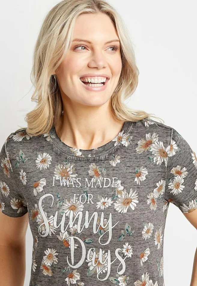 Daisy Sunny Days Graphic Tee Women Maurices Tops