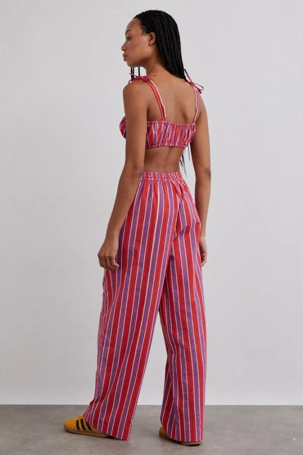 Damson Madder Coords Women Chlo Trousers 8211 Red Stripe