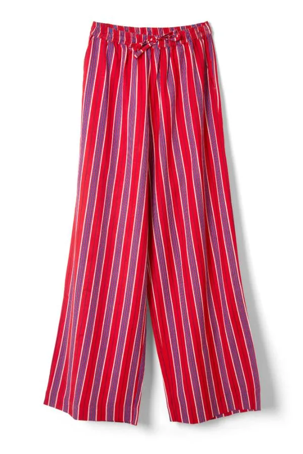 Damson Madder Coords Women Chlo Trousers 8211 Red Stripe