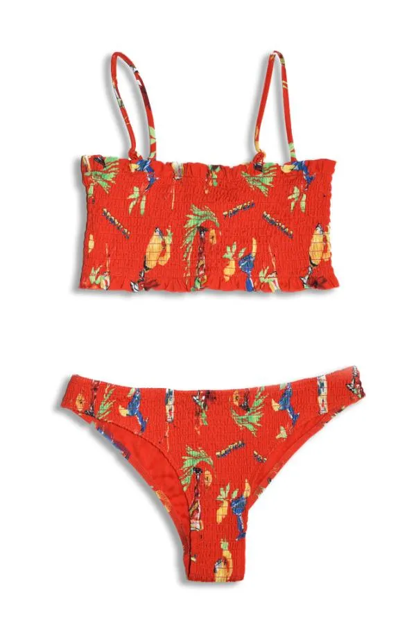 Damson Madder Coords Women Hettie Shirred Bikini Top 8211 Cocktails