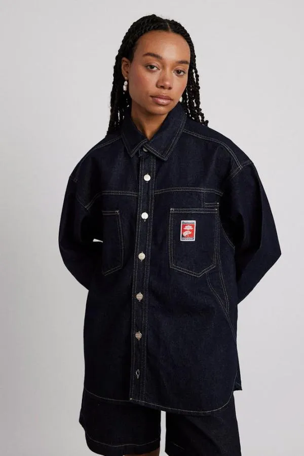 Damson Madder Coords Women Nova Oversized Shacket 8211 Indigo