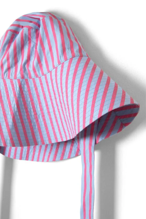 Damson Madder Hats Accessories Bucket Hat 8211 Pink and Blue Stripe