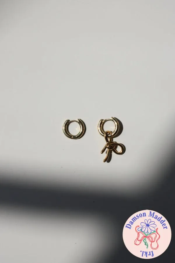 Damson Madder Jewellery Accessories Gold Charm Hoops 8211 Mini