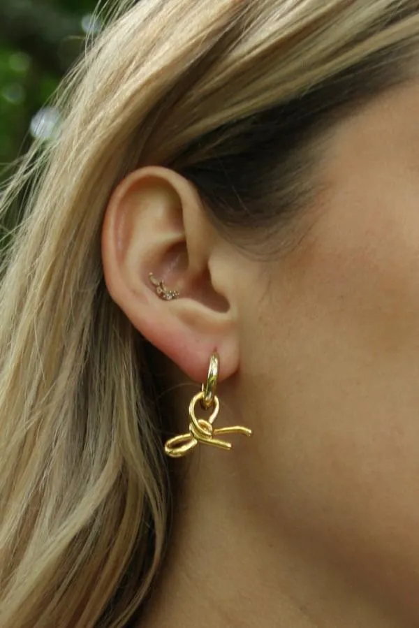 Damson Madder Jewellery Accessories Gold Charm Hoops 8211 Mini