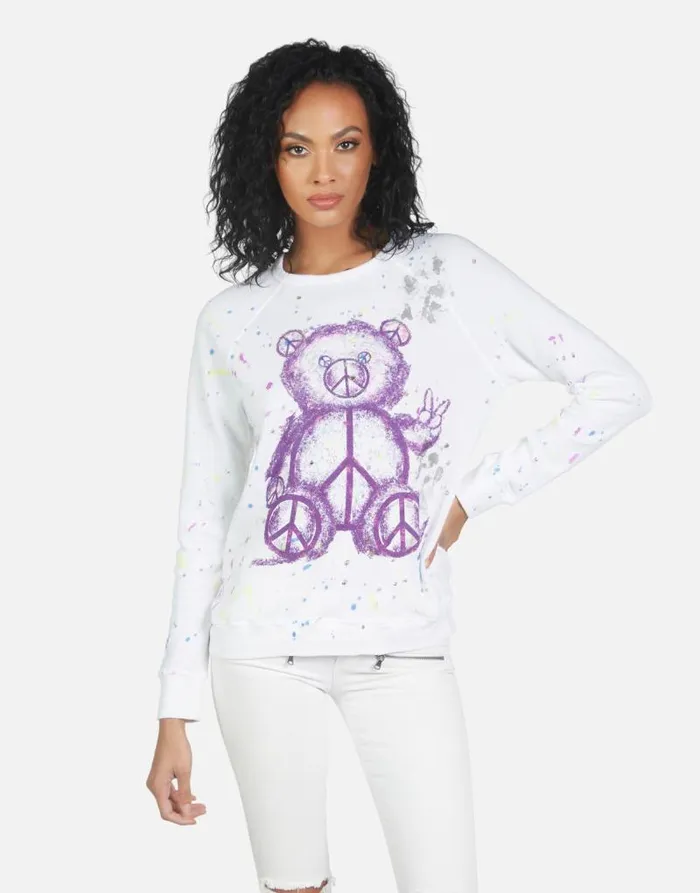 Darby Peace Teddy Punk Stain Women Lauren Moshi Long Sleeve