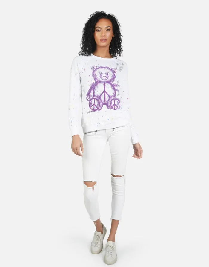 Darby Peace Teddy Punk Stain Women Lauren Moshi Long Sleeve