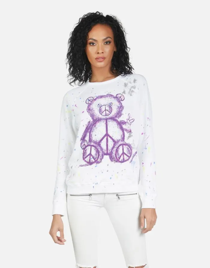 Darby Peace Teddy Punk Stain Women Lauren Moshi Long Sleeve