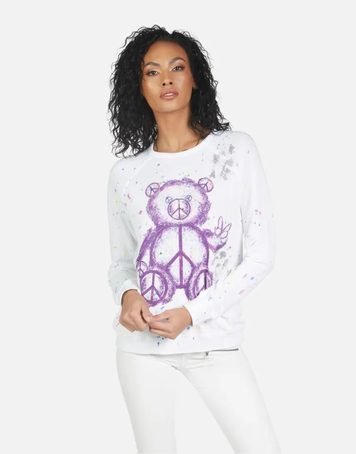 Darby Peace Teddy Punk Stain Women Lauren Moshi Long Sleeve