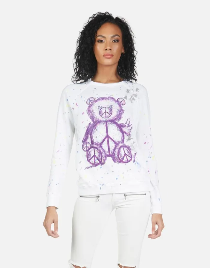 Darby Peace Teddy Punk Stain Women Lauren Moshi Long Sleeve