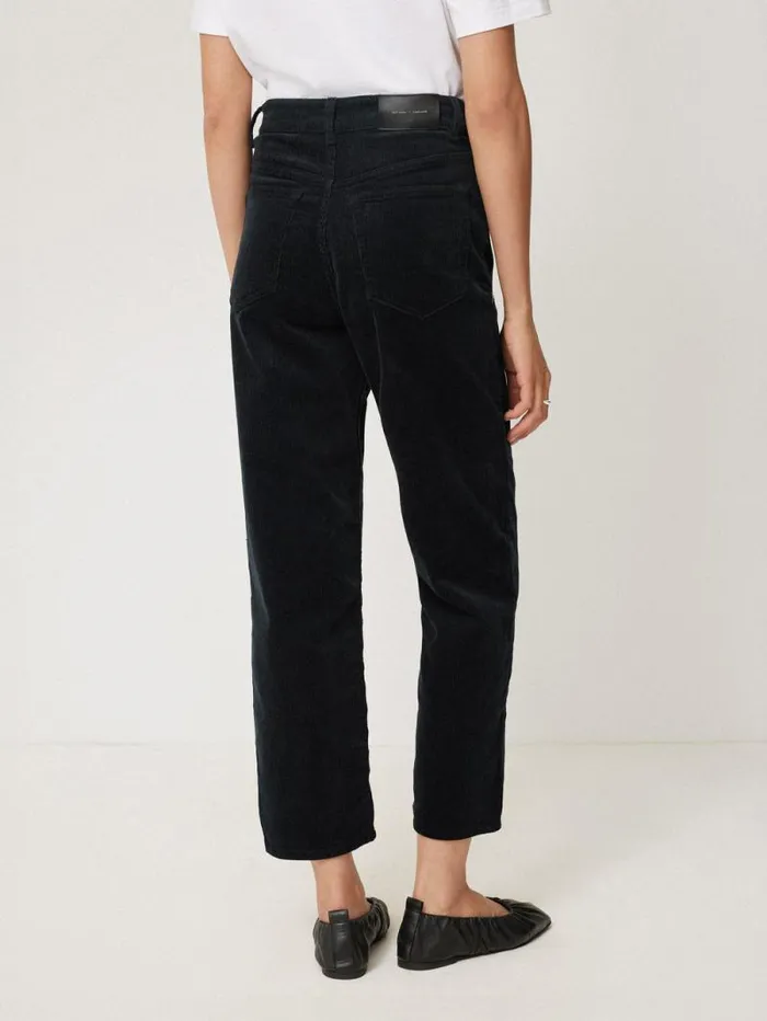 Delmont Cord Tapered Jean Navy Women Jigsaw Trousers