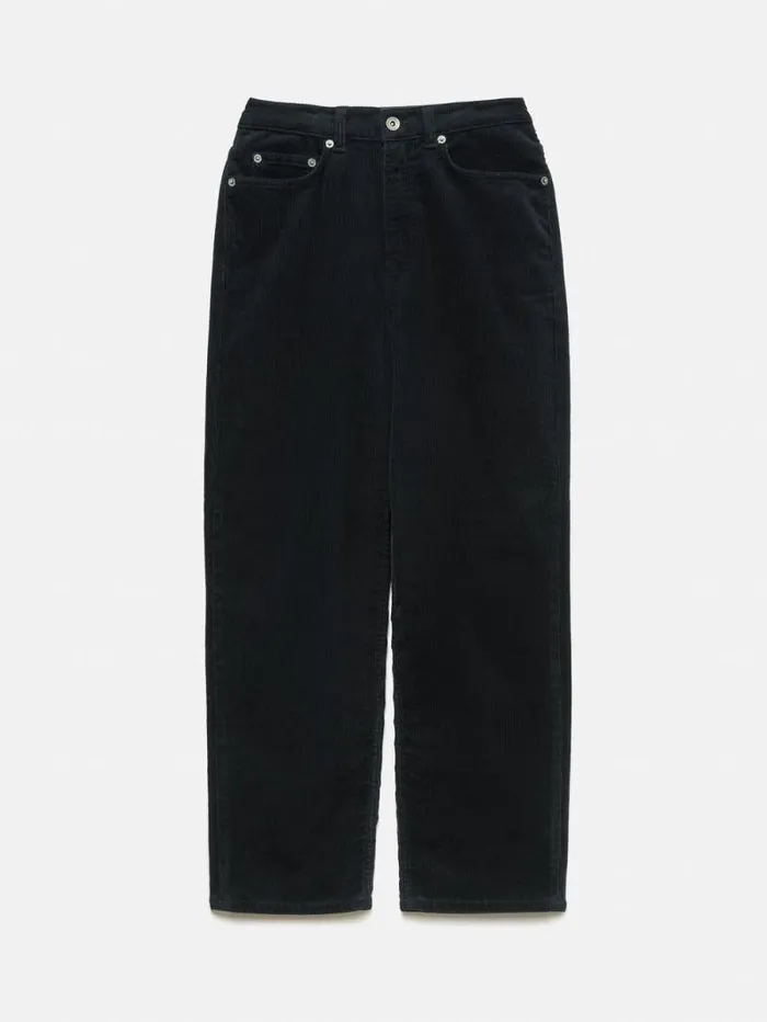 Delmont Cord Tapered Jean Navy Women Jigsaw Trousers